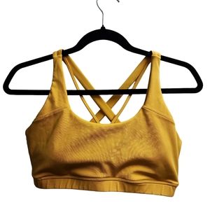 Mustard yellow Buffbunny sports bra size L